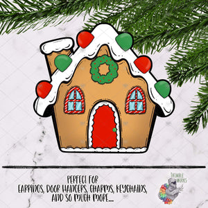 Gingerbread House Sublimation Design