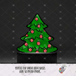Load image into Gallery viewer, Polka Dot Ornament Christmas Tree Light Base Design
