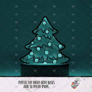 Polka Dot Ornament Christmas Tree Light Base Design