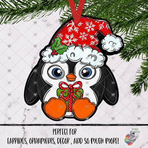 Christmas Present Penguin Design