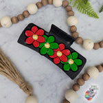 Load image into Gallery viewer, Christmas Flowers Hair Clip Design

