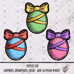 Load image into Gallery viewer, Ribbon Easter Egg with Bow Design Bundle
