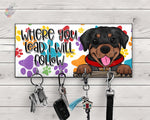 Load image into Gallery viewer, Rottweiler Where You Lead, I Will Follow Key Hanger Design
