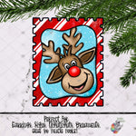 Load image into Gallery viewer, Rudolph Stamp Design
