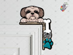 Load image into Gallery viewer, Shih Tzu Peeking Corner Sitter Design
