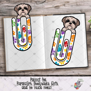 Shih Tzu Bookmark Design