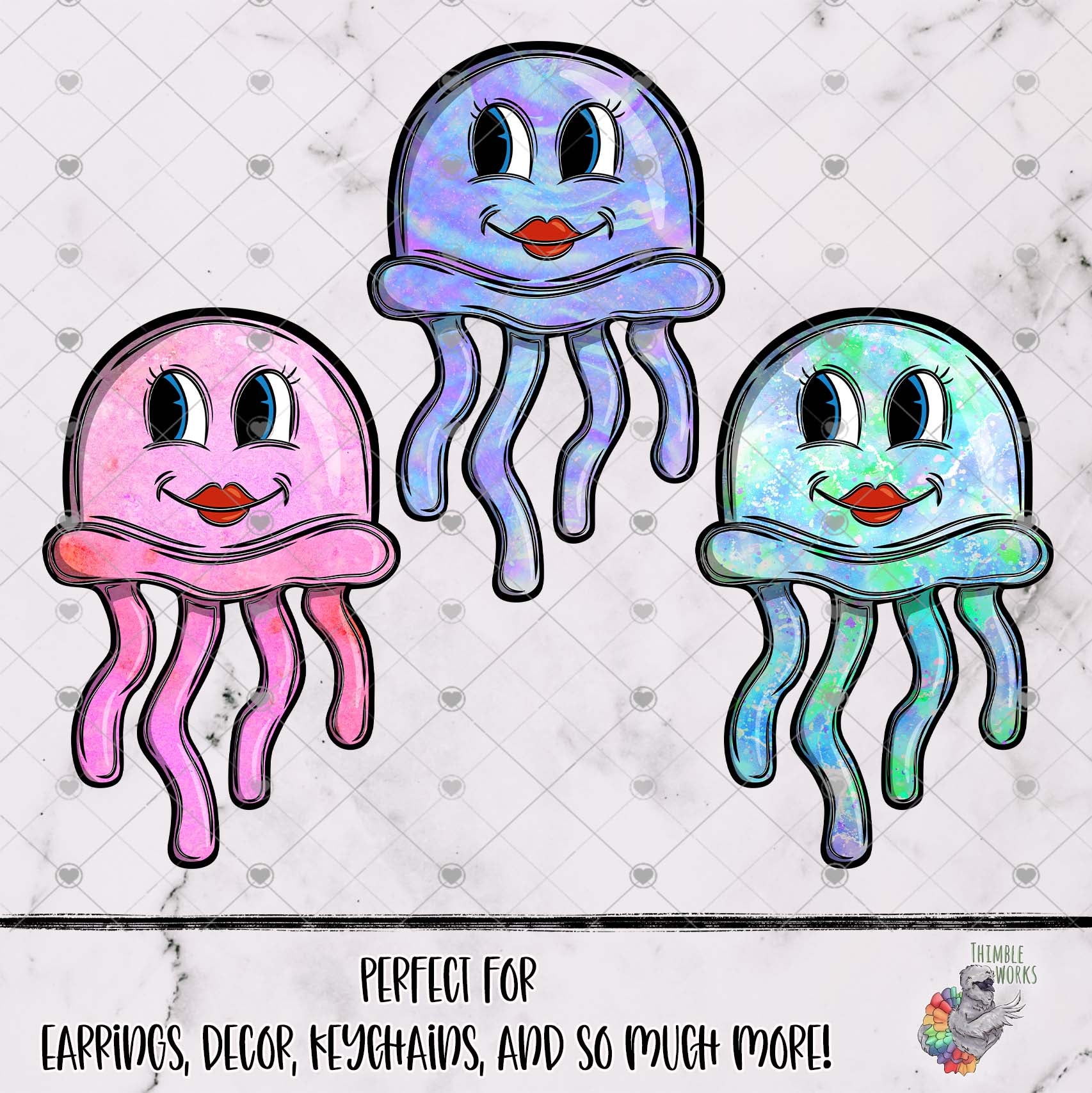 Shimmer Jellyfish Design Bundle