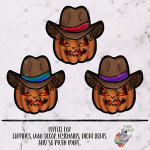 Silly Cowboy Pumpkin Design Bundle