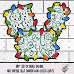 Load image into Gallery viewer, Christmas Lights Switch Plate Cover Design
