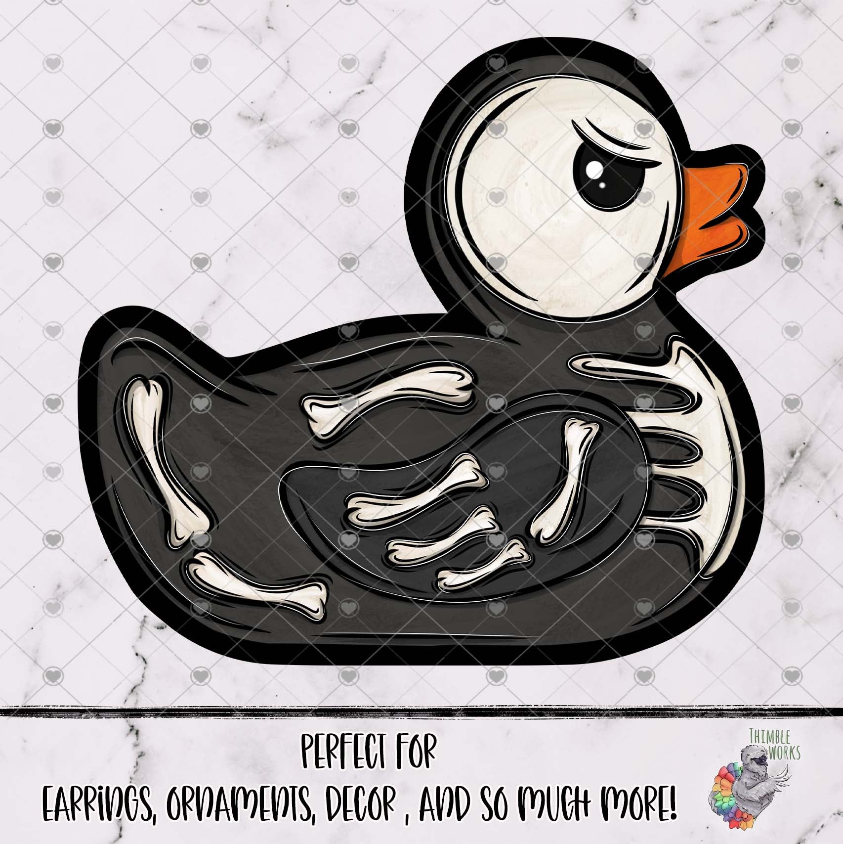 Skeleton Rubber Duck Design