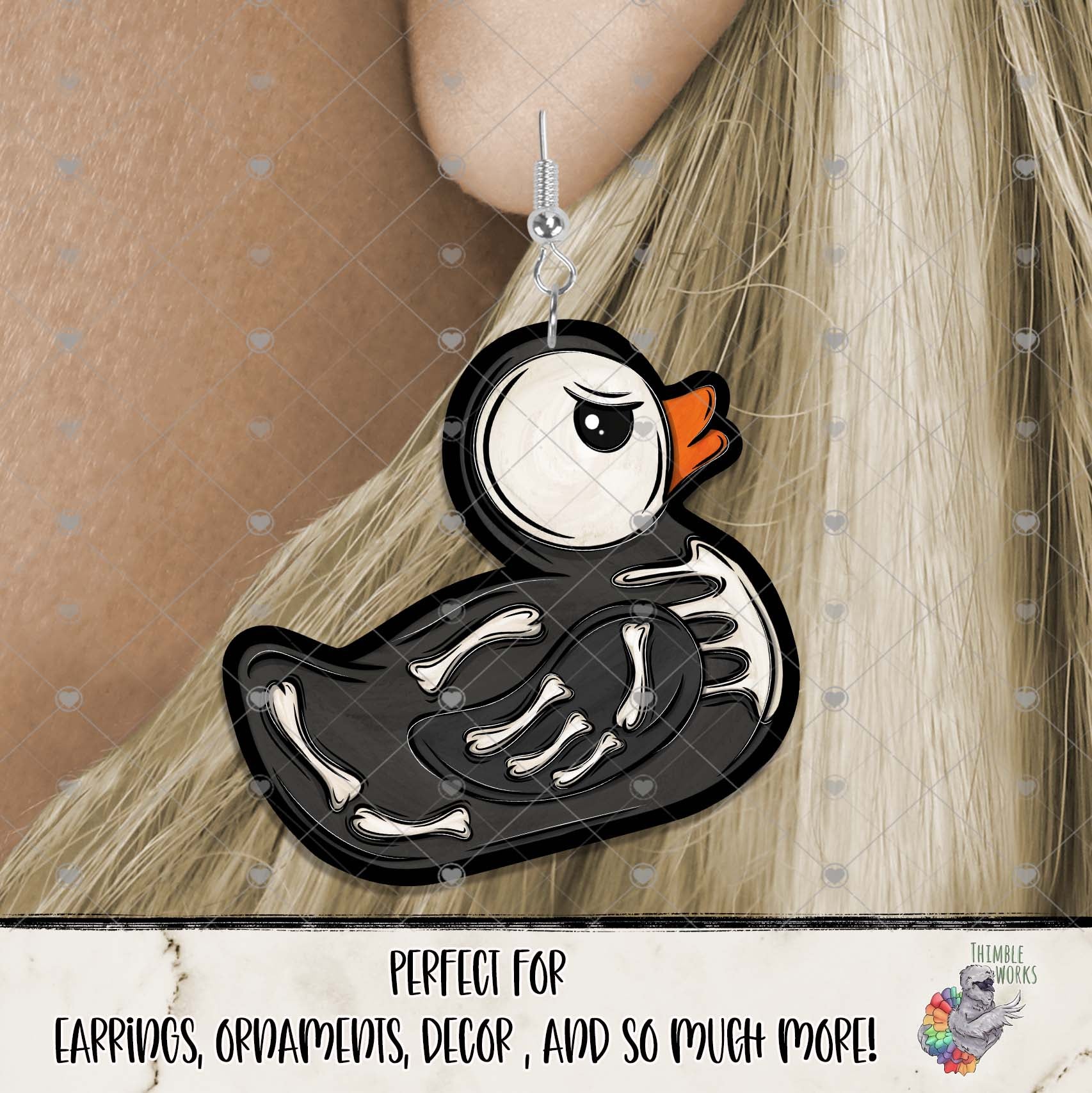Skeleton Rubber Duck Design