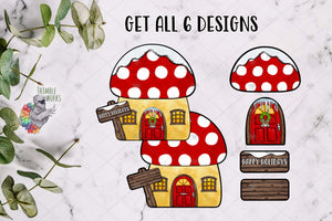 Christmas Interchangeable Mushroom Design