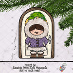 Load image into Gallery viewer, Winter Girl Interchangeable House Door
