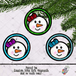 Load image into Gallery viewer, Snowman on Gingerbread Hoop Design Bundle
