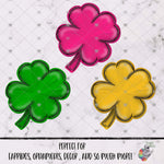 Load image into Gallery viewer, Bright Colored Shamrock Design Bundle
