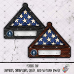 Load image into Gallery viewer, Military Branch Memorial Flag Case Design
