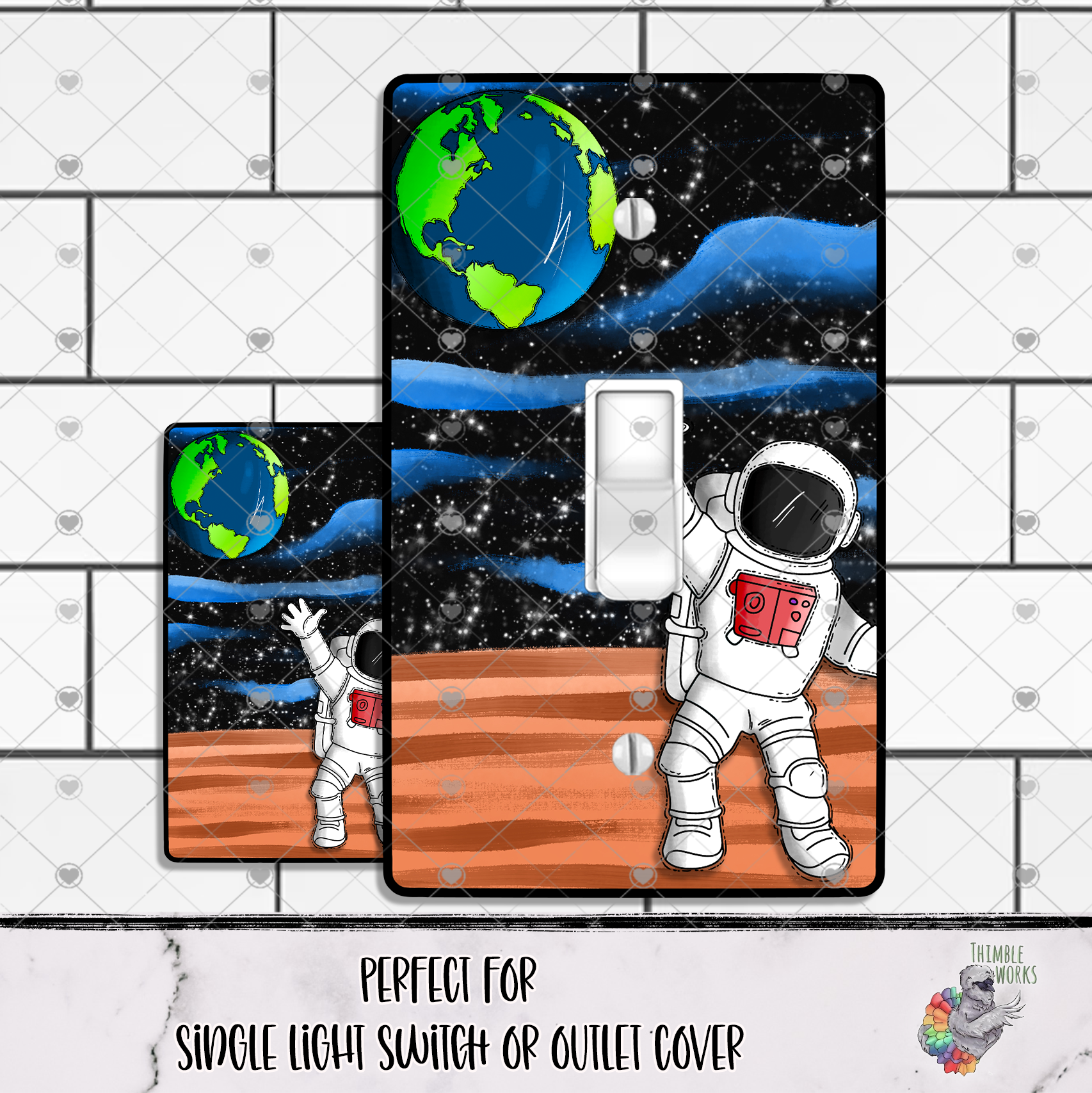 Astronaut Space Outlet Cover Design
