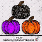 Load image into Gallery viewer, Spider Web Pumpkin Design Bundle

