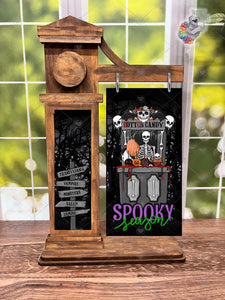 Spooky Season Interchangeable Post Sign Design