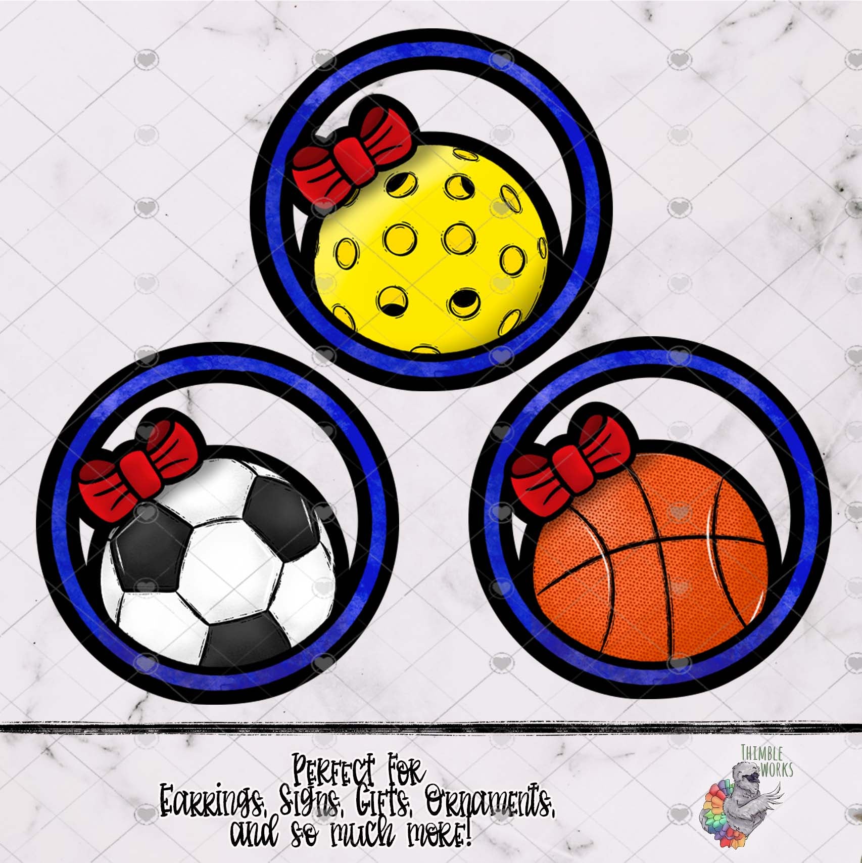 Sports Balls Hoop Design Bundle