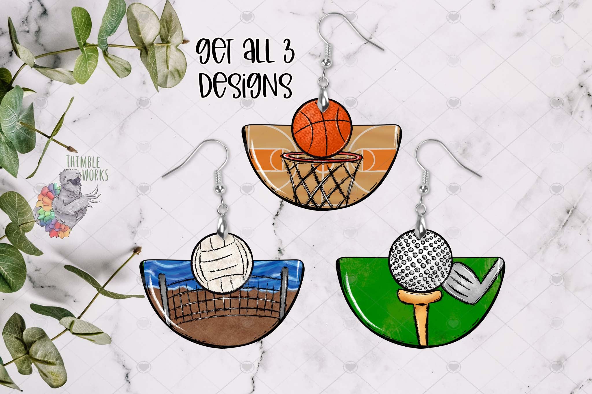 Sports Rounded Boho Design Bundle