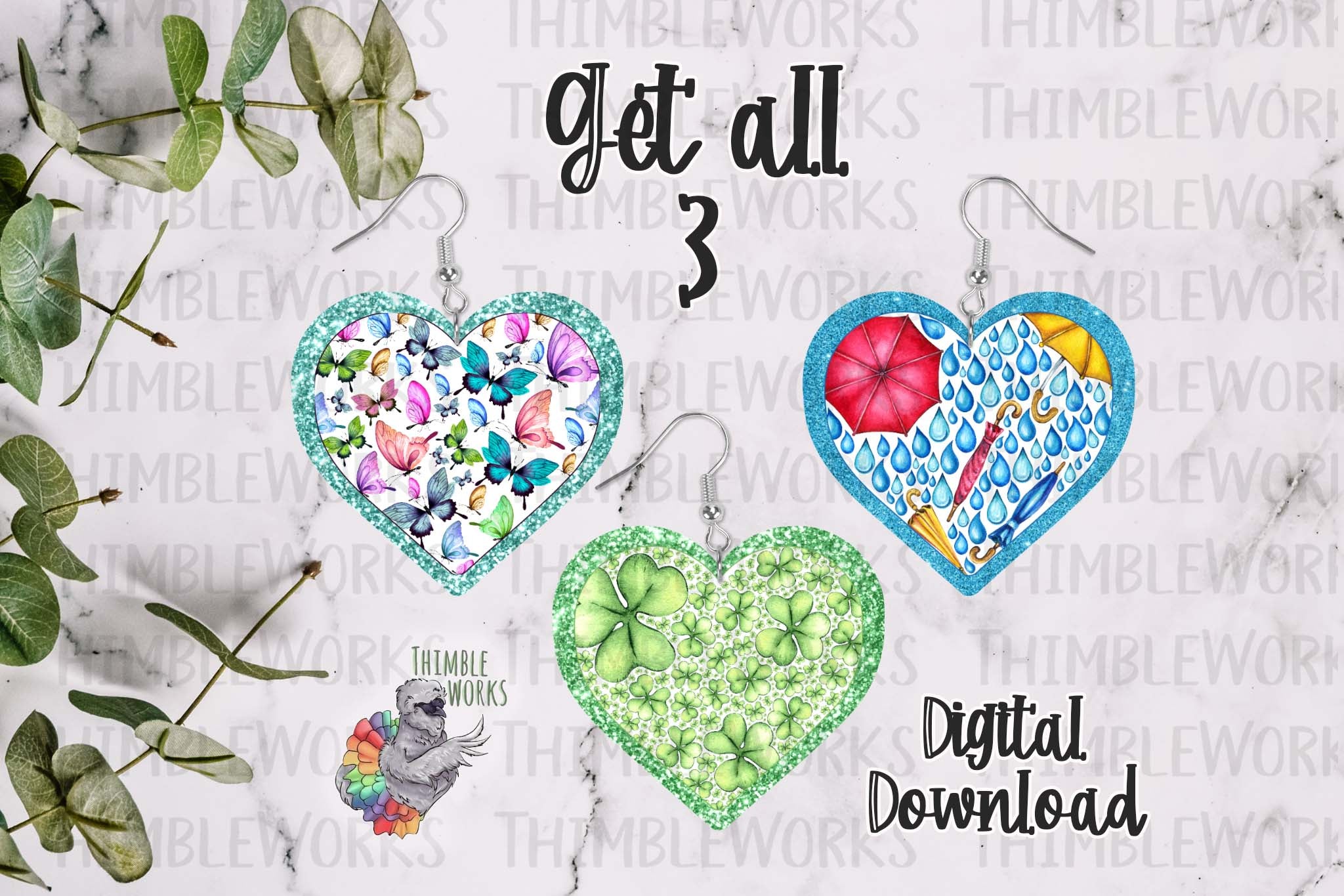 Spring Hearts Design Bundle