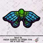 Load image into Gallery viewer, Stained Glass Moth Design
