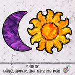 Load image into Gallery viewer, Stained Glass Sun and Moon Design Bundle
