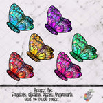 Load image into Gallery viewer, Stained Glass Butterfly Design Bundle
