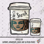 Load image into Gallery viewer, Star Coffee Cup Design
