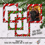 Load image into Gallery viewer, Christmas Stripe Add Your Own Photo Stamp Design
