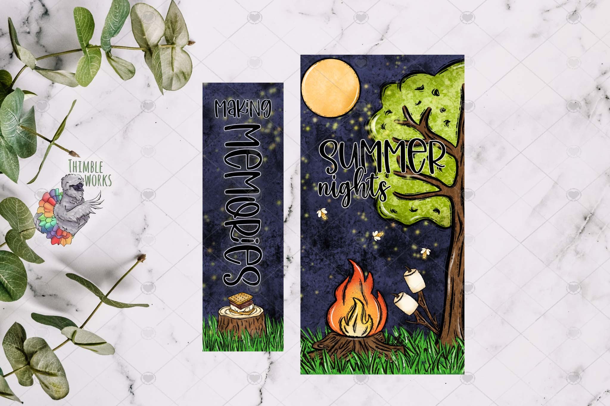 Summer Nights Interchangeable Post Sign Design