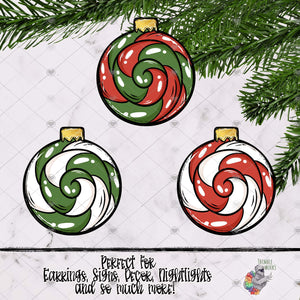 Christmas Swirl Bulb Design Bundle