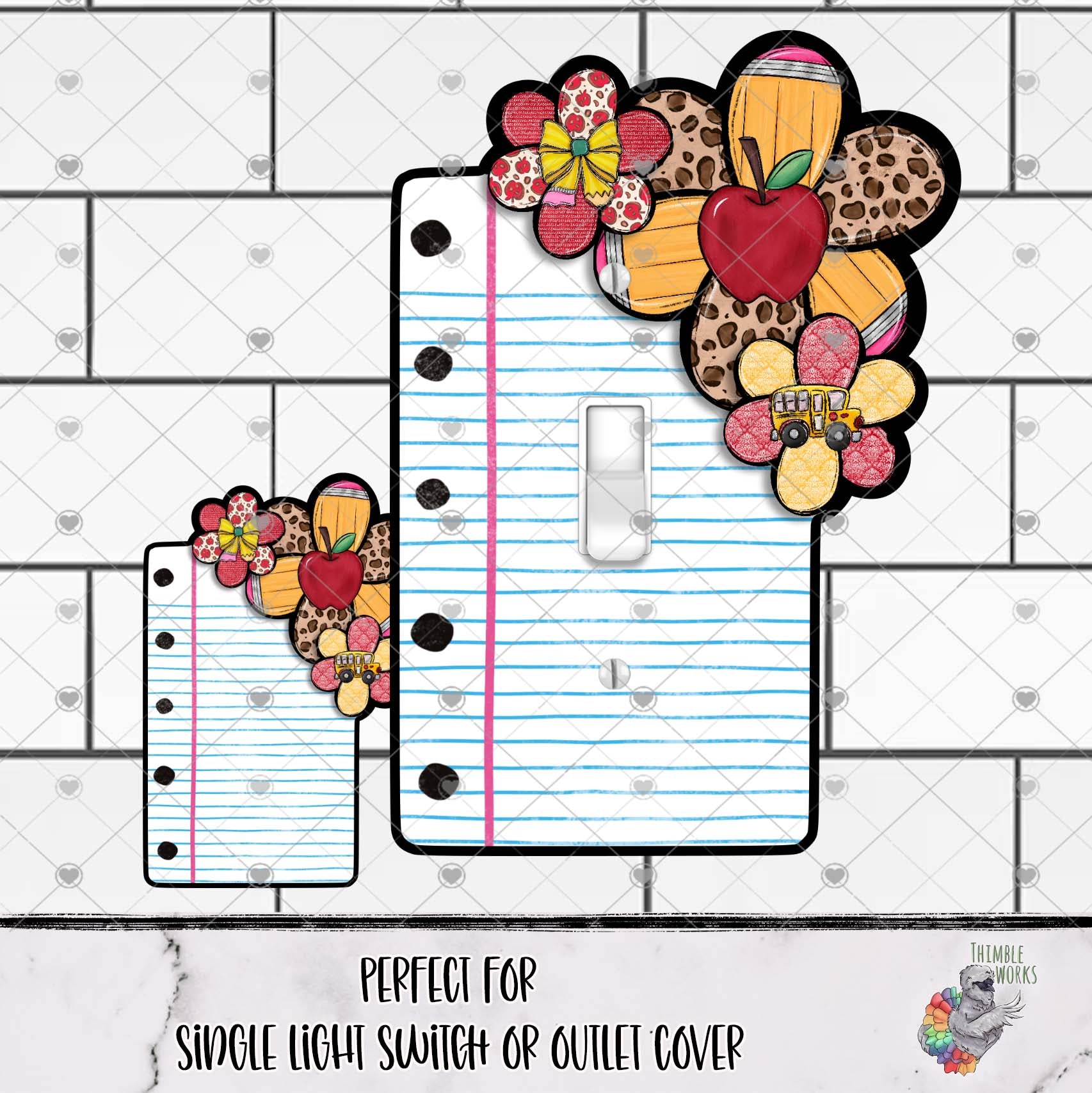 Teacher Chubby Flower Outlet Cover Design