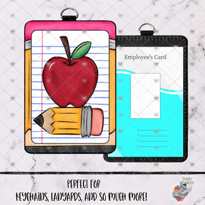 Teacher ID Card Lanyard Design