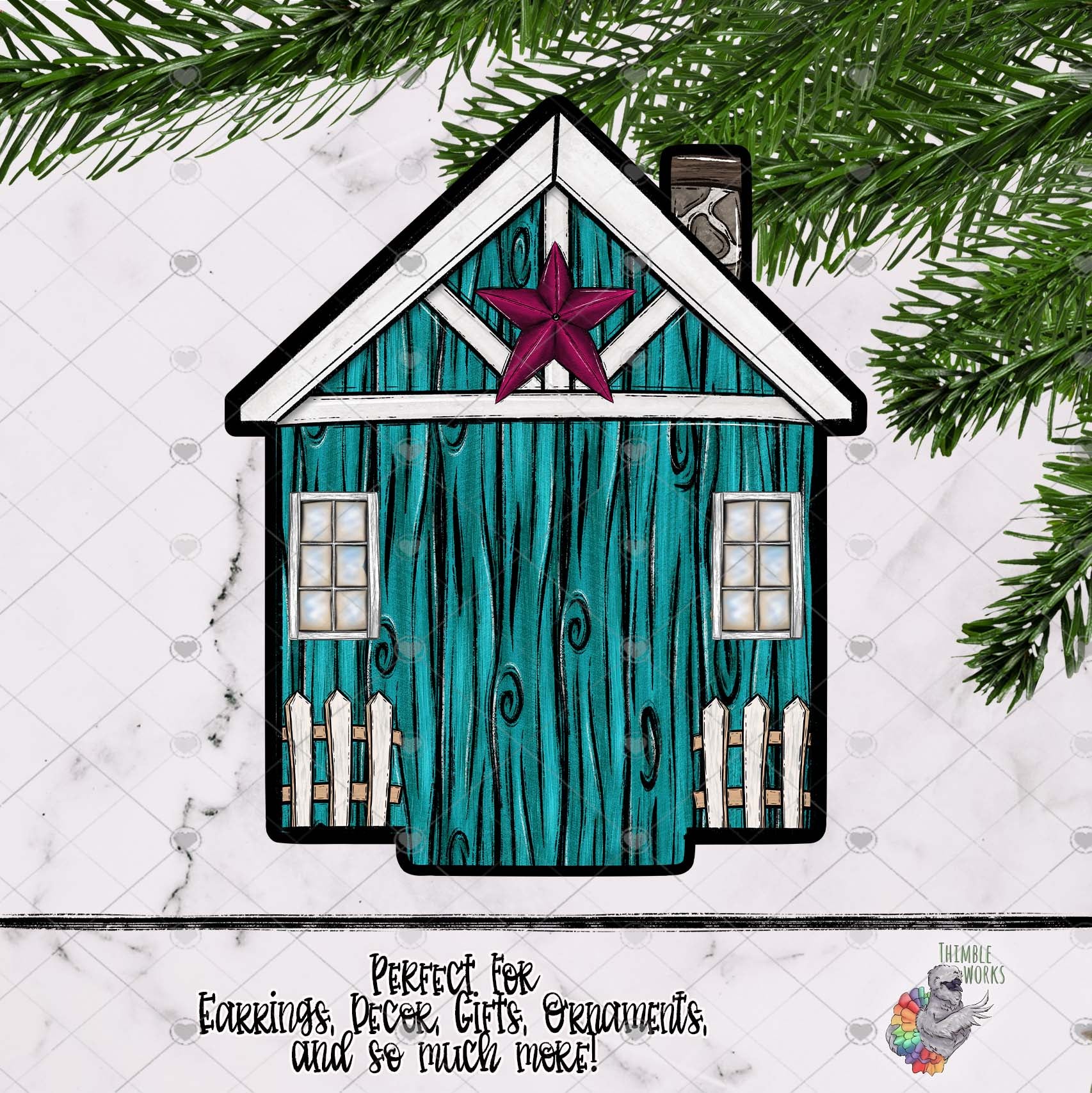 Teal Cottage Interchangeable House Design