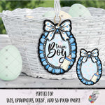 Load image into Gallery viewer, Team Boy Scalloped Oval with Bow Design Bundle
