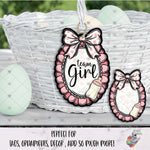 Load image into Gallery viewer, Team Girl Scalloped Oval with Bow Design Bundle
