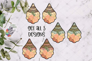 Boho Fancy Drop Sublimation Design Bundle