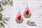 Load image into Gallery viewer, Ladybug Teardrop Sublimation Design
