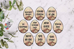 Teenager Easter Egg Token Design Bundle