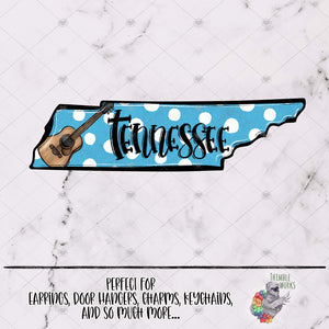 Tennessee Guitar State Design