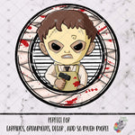 Load image into Gallery viewer, Massacre Halloween Mugshot Round Design
