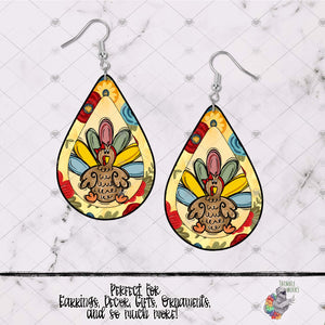 Thankful Turkey Teardrop Design