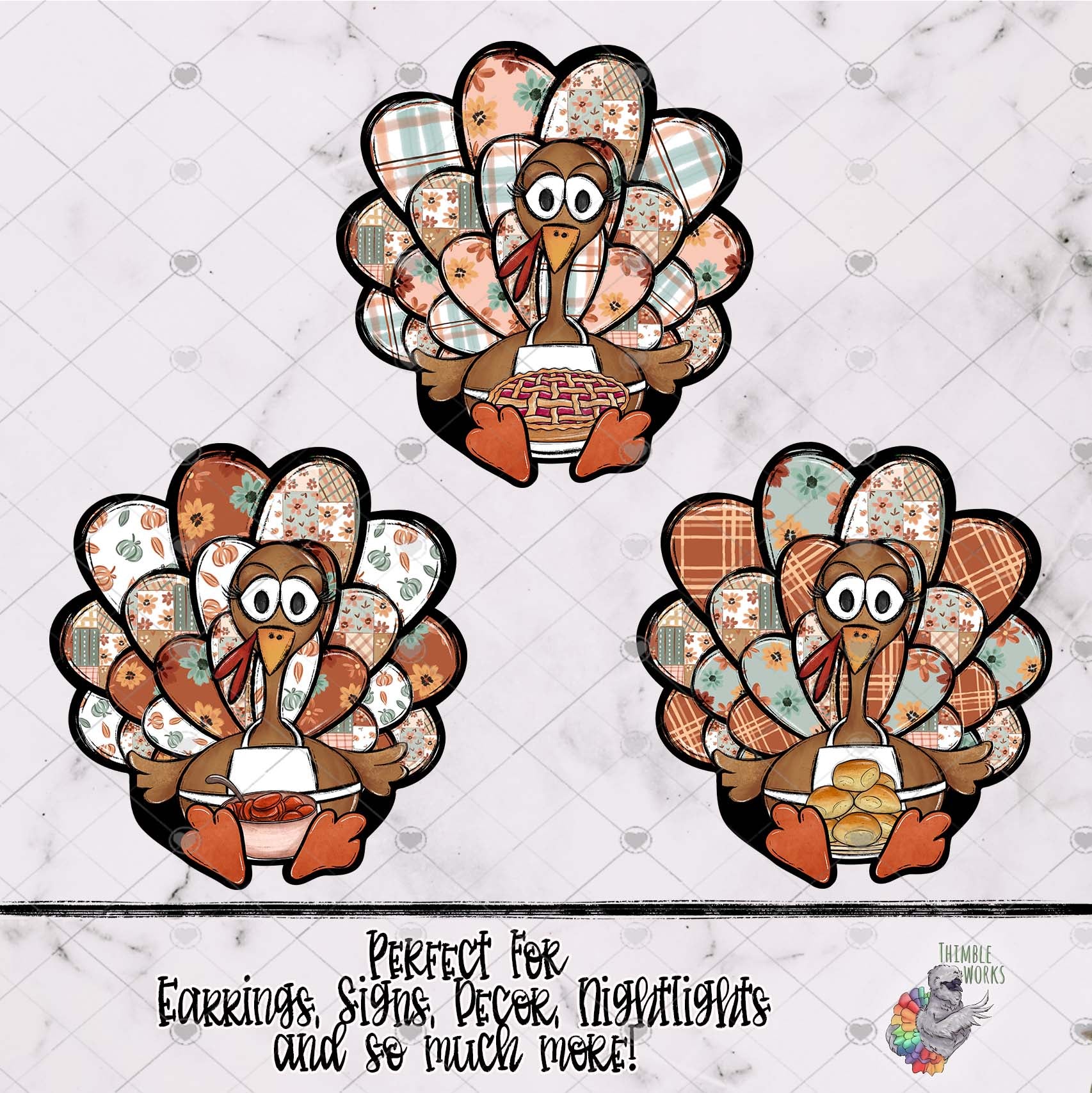 Customize Turkeys Country Thanksgiving Turkey Design Bundle – ThimbleWorks