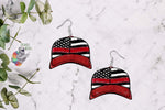 Load image into Gallery viewer, Thin Red Line Baseball Cap Sublimation Design
