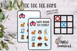 Load image into Gallery viewer, Animal Tic Tac Toe Sublimation Design
