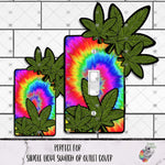 Load image into Gallery viewer, Tie Dye Pot Leaf Outlet Cover Design
