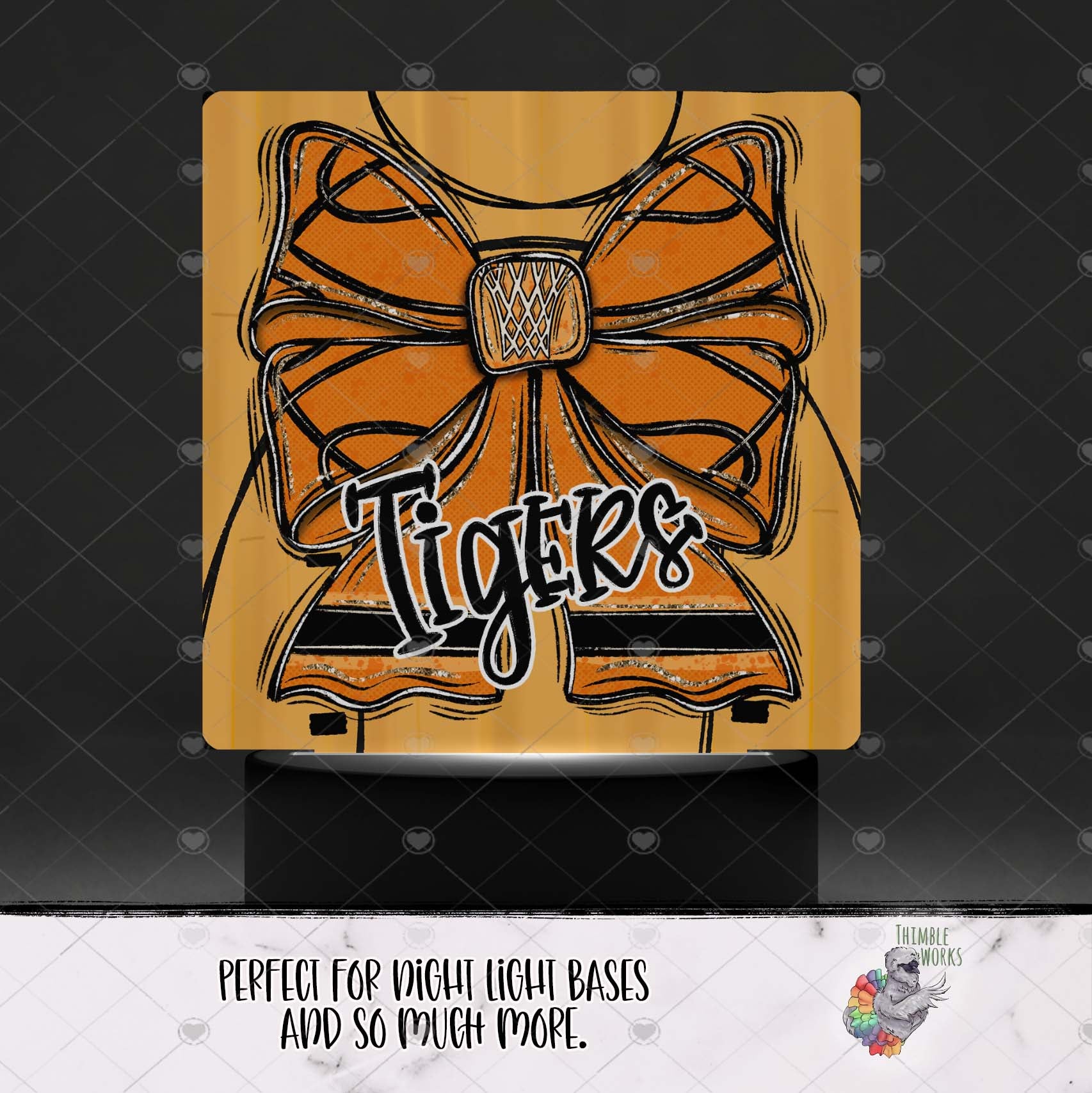 Tigers Sports Square Light Base Design