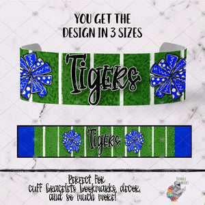 Tigers Cheerleader Cuff Bracelet Design